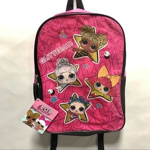 LOL Surprise Pink Gliterati Bag Girls Backpack
